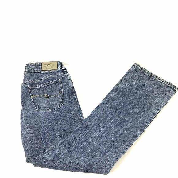 Silver‎ Jeans Womens Size 27 Bootcut Medium Wash Denim Stretch Mid Rise Casual - Picture 8 of 8